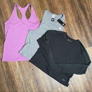 Set of 3 Size large workout tops